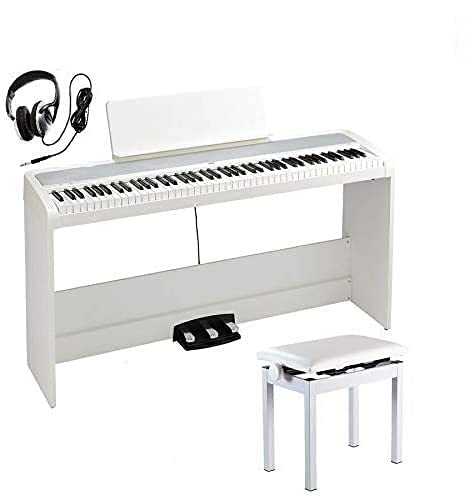 Amazon | KORG コルグ / B2SP WH ホワイト 電子ピアノ 高低椅子